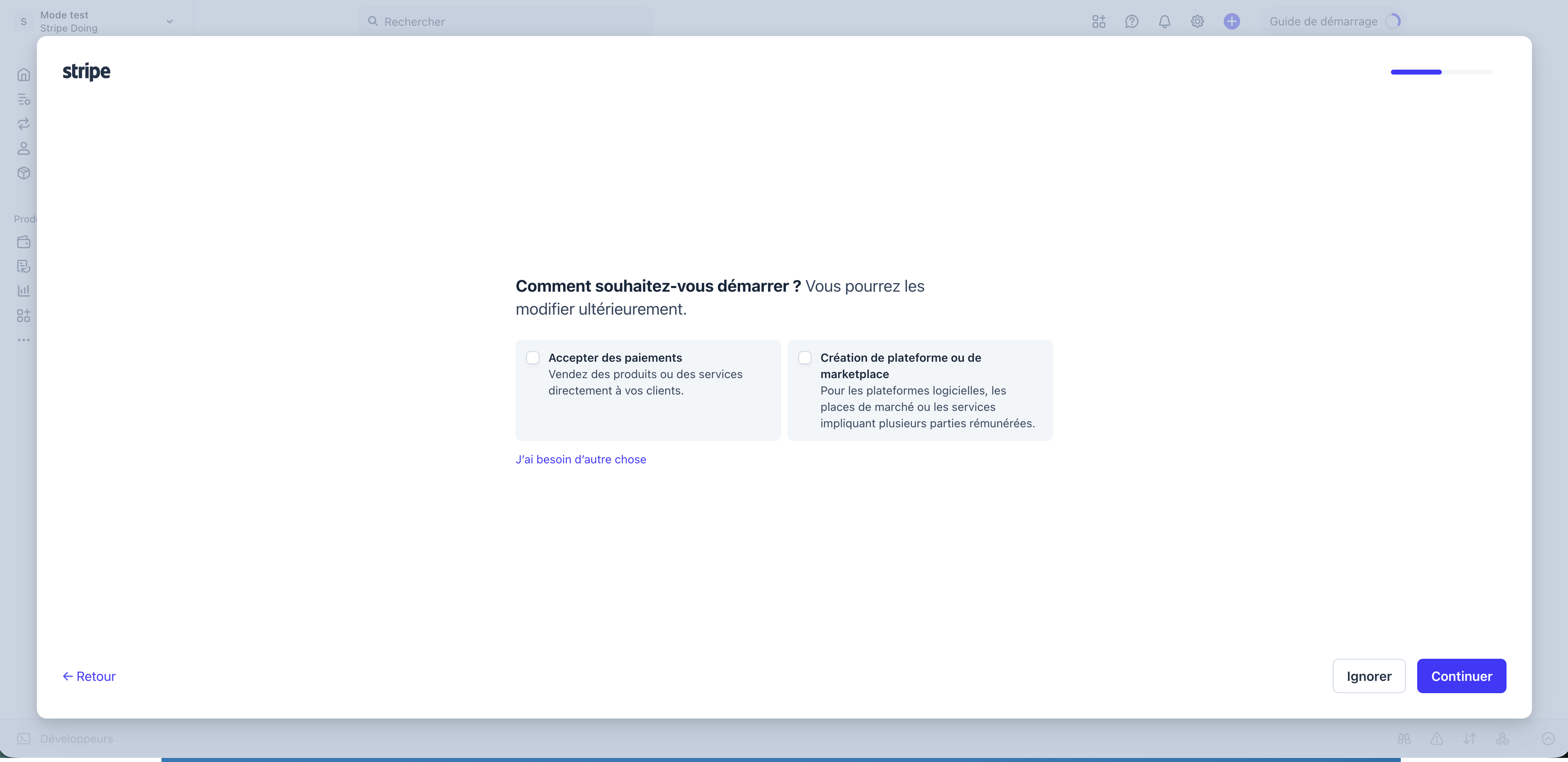 Image de connexion stripe