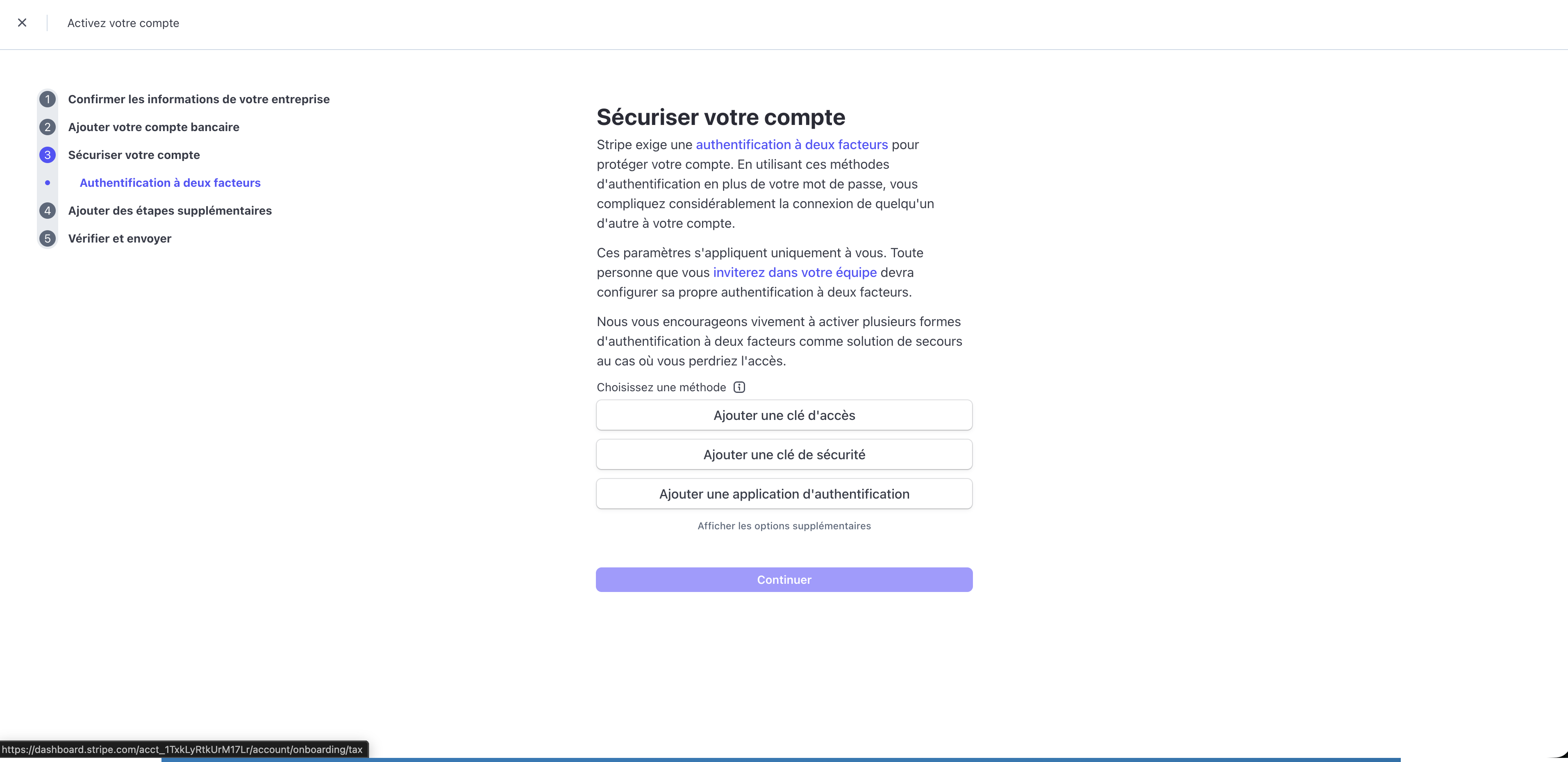 Image d'information entreprise stripe